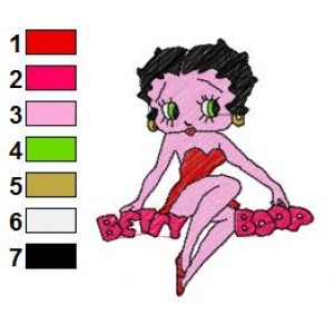 Betty Boop 03 Embroidery Design
